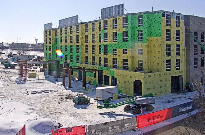 Cleveland Construction Tops Out Hilton Garden Inn in Florence, KY Construction Progresses