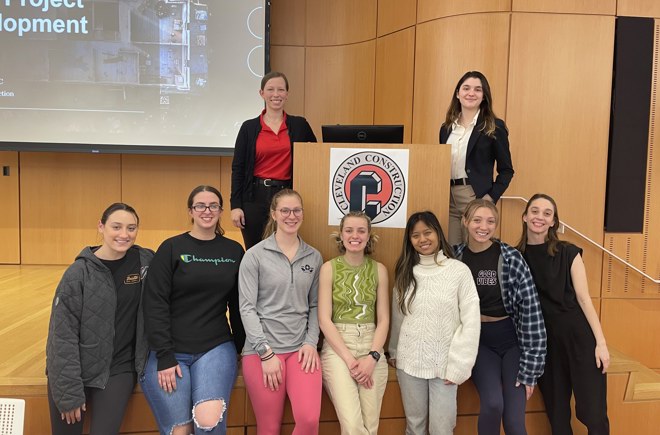 Cleveland Construction's Riley Small Inspires Next Generation of Women in Construction at Kent State University