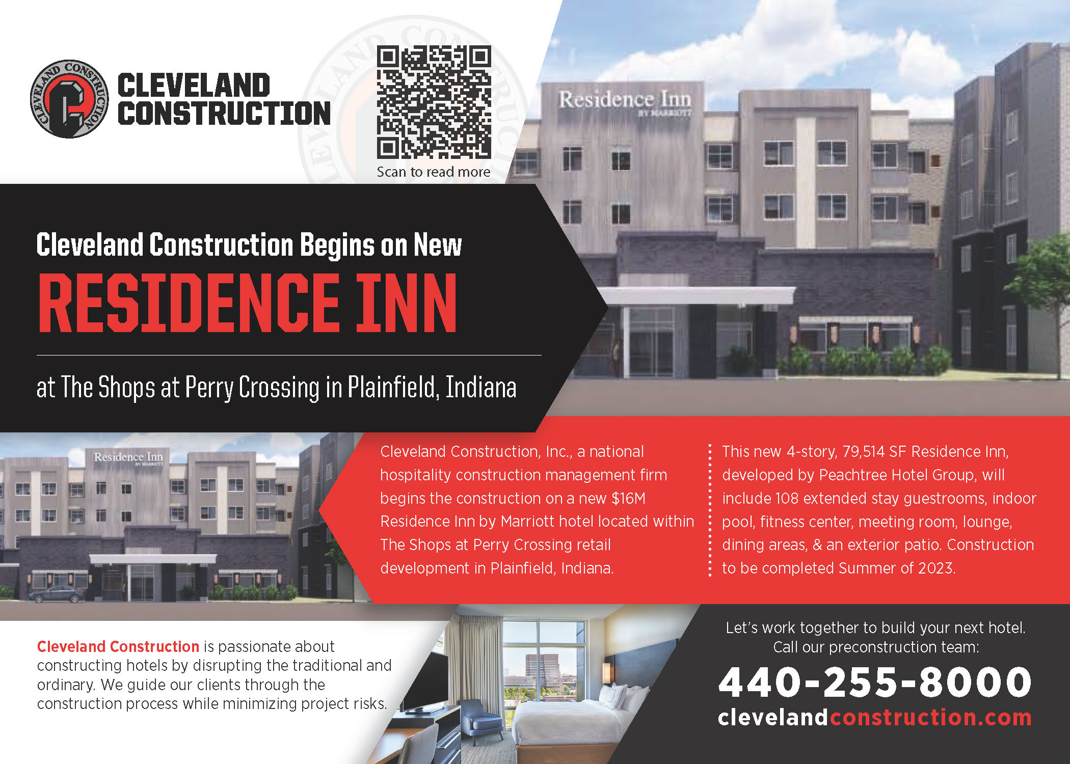Construction Begins on New Residence Inn in Plainfield, Indiana