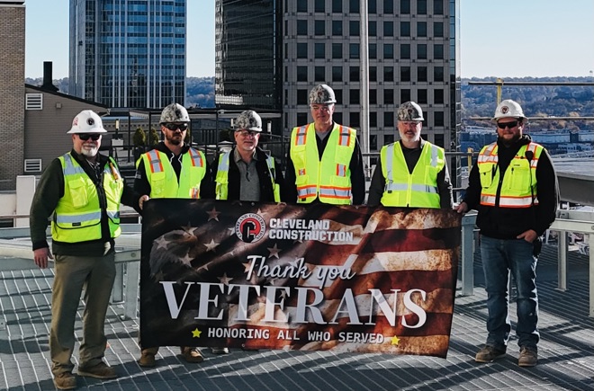 Cleveland Construction honors all those who served during Veterans Day