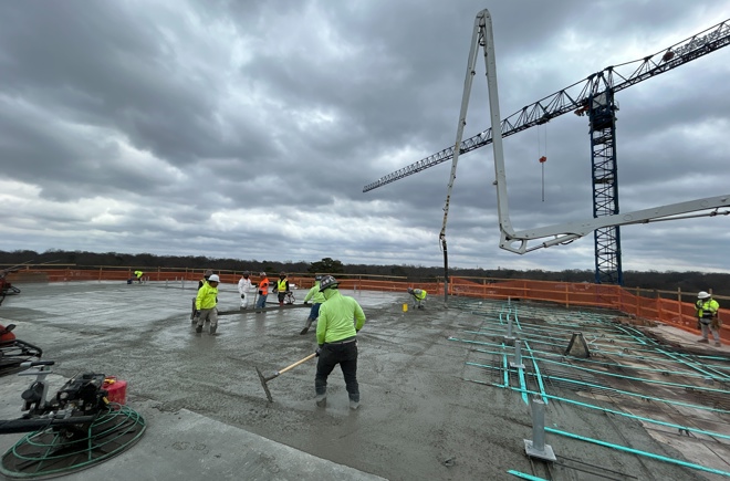 East Blvd Apartments in Charlotte Reaches Another Construction Milestone