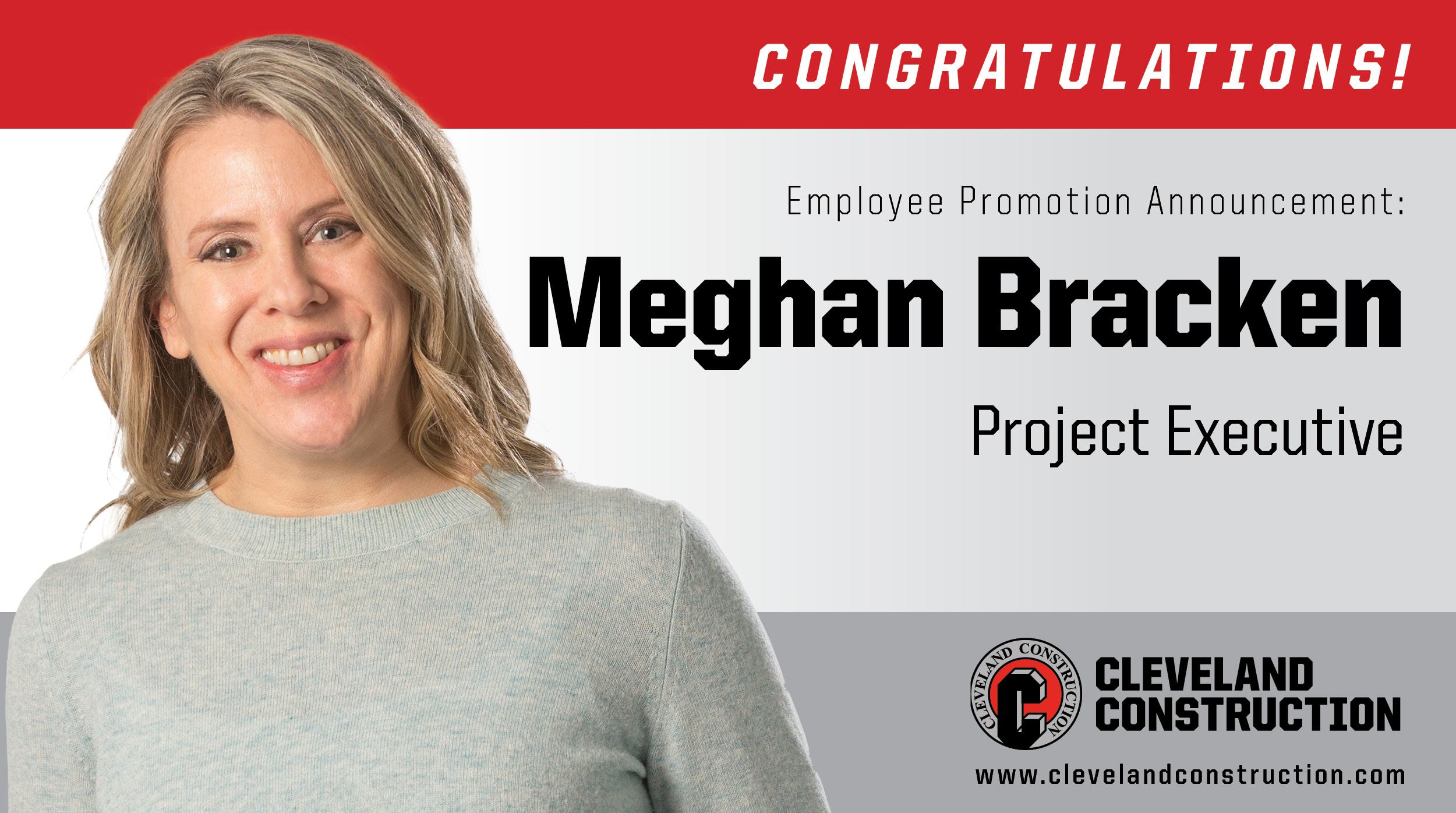 Cleveland Construction promotes Meghan Bracken to Project Executive